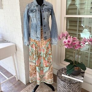 Farm Rio Floral Skirt for Anthropologie Size M NWT